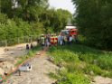 Kleine Yacht abgebrannt Koeln Hoehe Zoobruecke Rheinpark P172